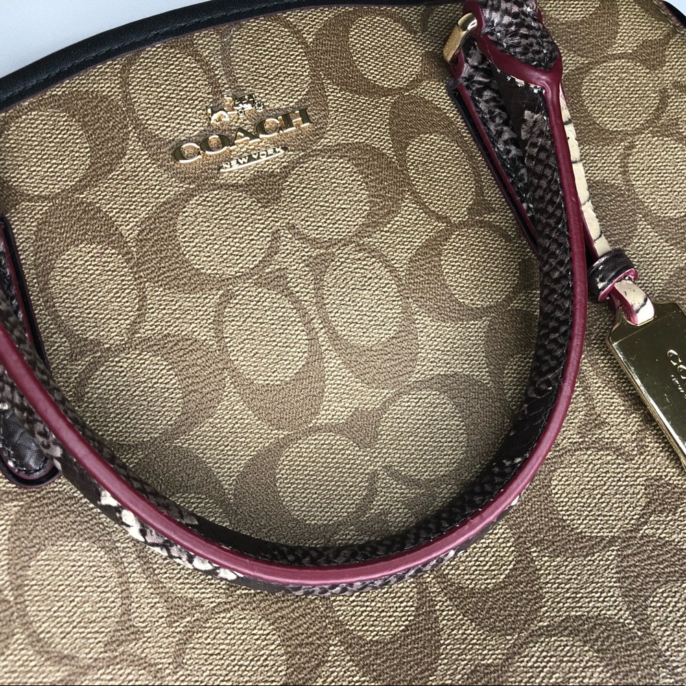 Coach Bag-Small Margot Carryall-Oxblood